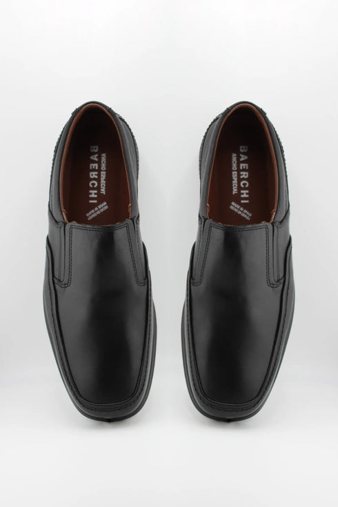 Baerchi Men Leather Slip-On Loafer with Stitching